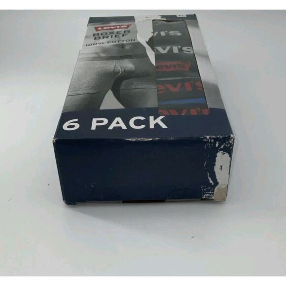 Levi's Boxer Briefs Men's Size XL 6 Pack Underwear Premium Cotton Multicolored - Picture 6 of 6